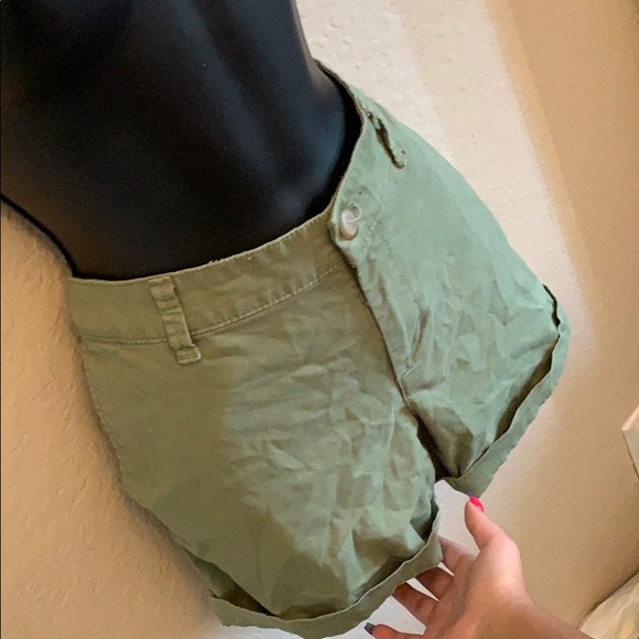 Army Green Shorts - Picture 3 of 5
